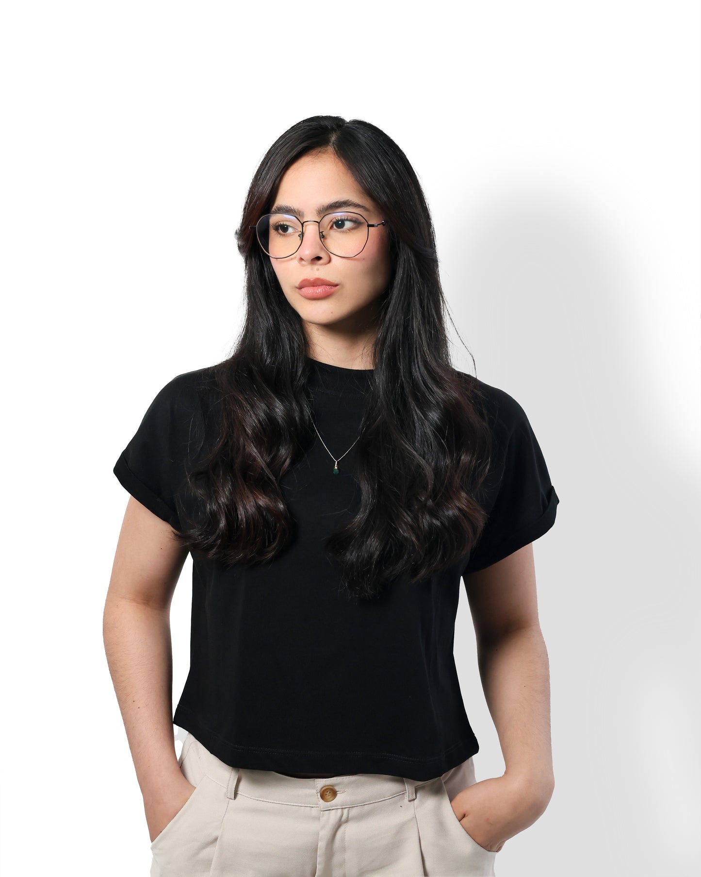 Camiseta Negra "Ivy"