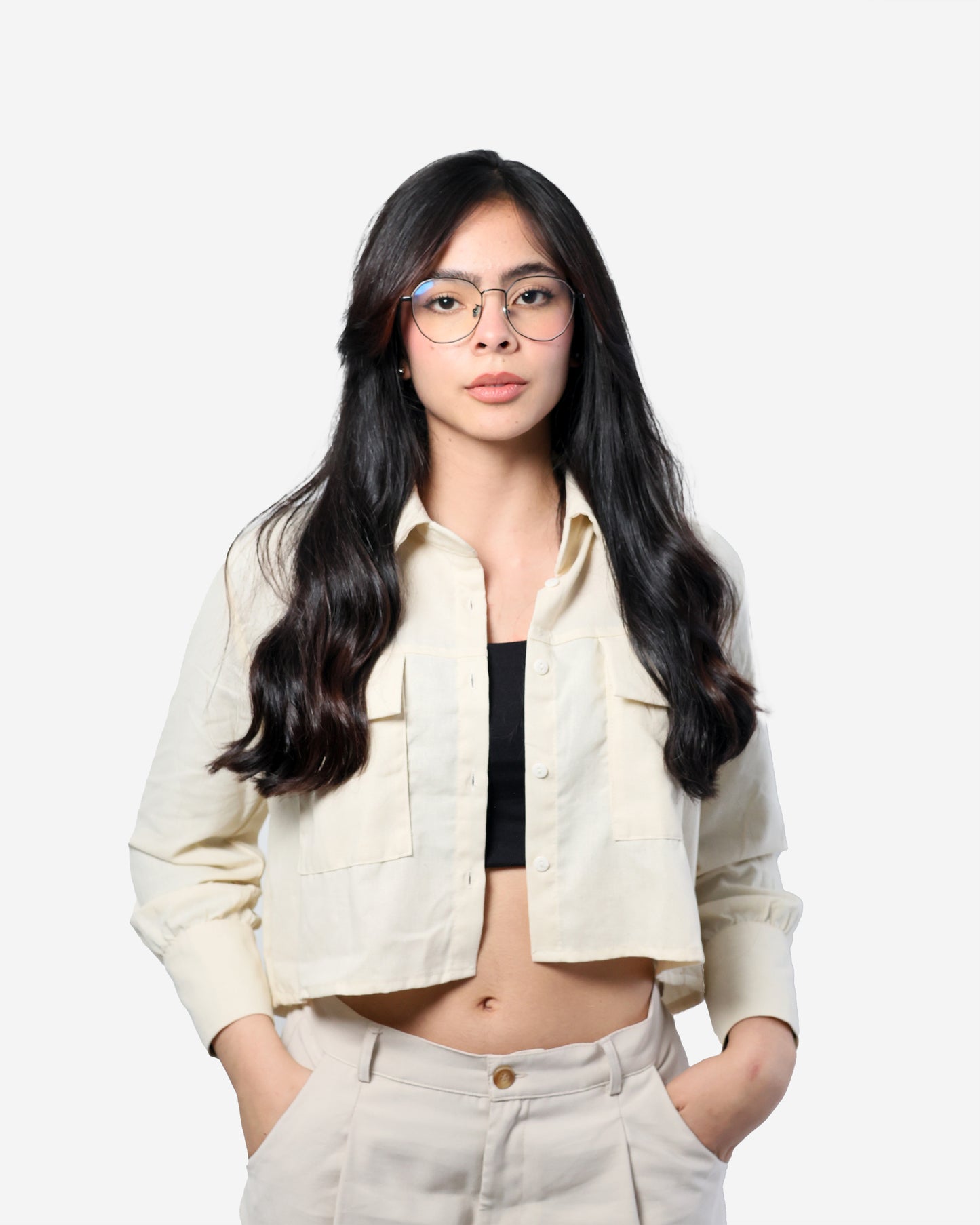 Camisa Beige "Ivy "