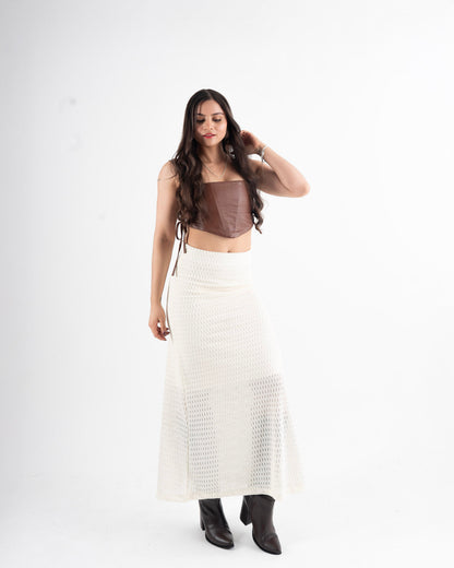 Falda Beige Texturizada Dakota (Copia)