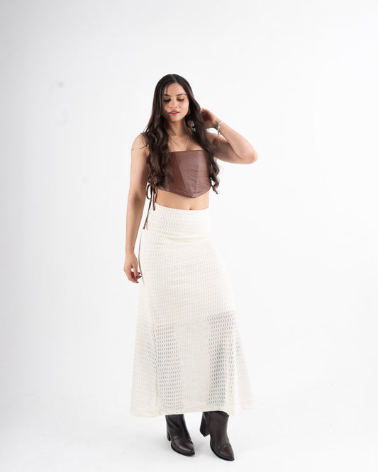 Falda Beige Texturizada Dakota (Copia)