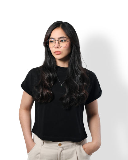 Camiseta Negra "Ivy"