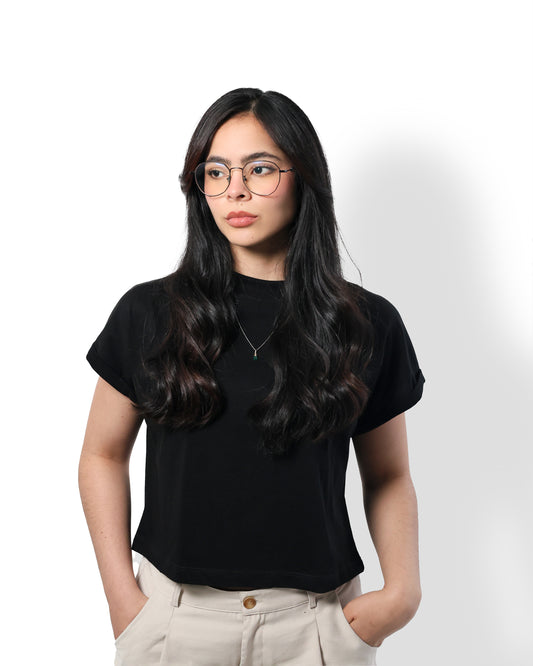 Camiseta Negra "Ivy"